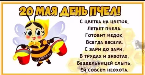 Красивые открытки с Днем пчёл