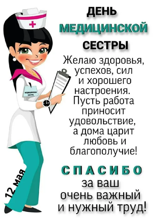 Красивые картинки с поздравлениями с Международным днем медицинской сестры