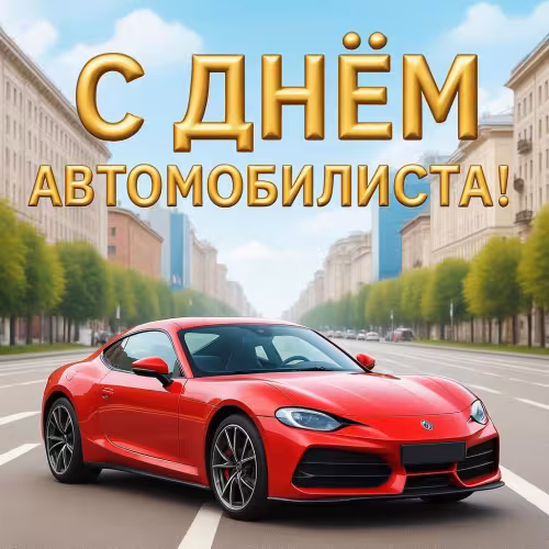 Красивые открытки с Днем автомобилиста