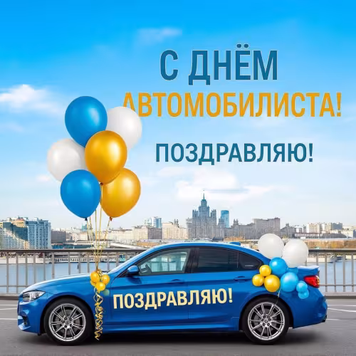 Красивые открытки с Днем автомобилиста