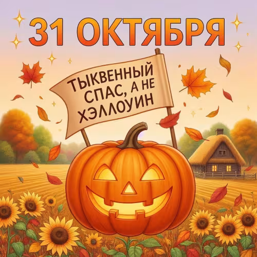 Тыквенный Спас, а не Хэллоуин: картинки с надписями