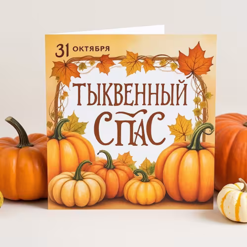 Красивые открытки на Тыквенный Спас