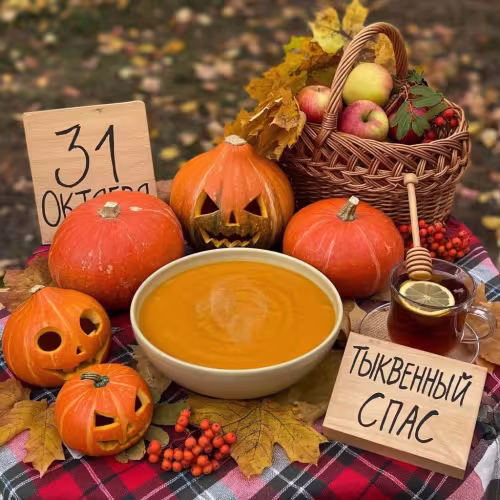 Прикольные картинки с Тыквенным Спасом