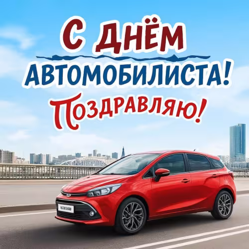 Красивые открытки с Днем автомобилиста