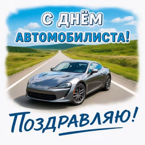 Красивые открытки с Днем автомобилиста