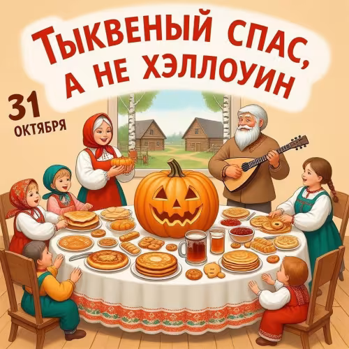 Тыквенный Спас, а не Хэллоуин: картинки с надписями