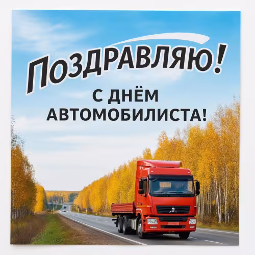 Открытки дальнобойщику с Днём автомобилиста