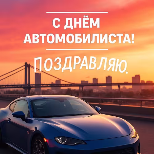 Красивые открытки с Днем автомобилиста