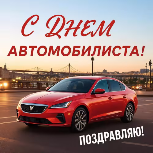 Красивые открытки с Днем автомобилиста