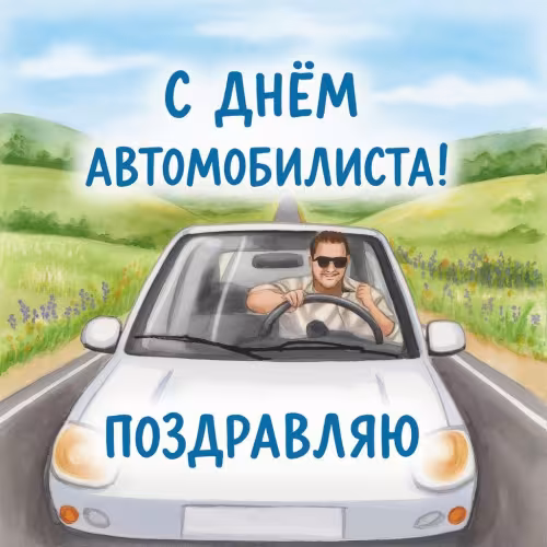 Мужчине с Днем автомобилиста: открытки и картинки