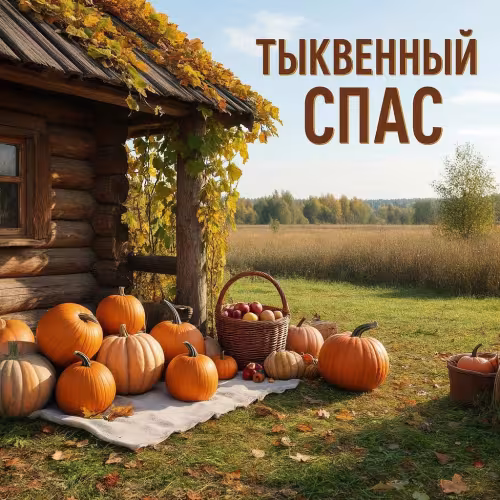 Красивые открытки на Тыквенный Спас
