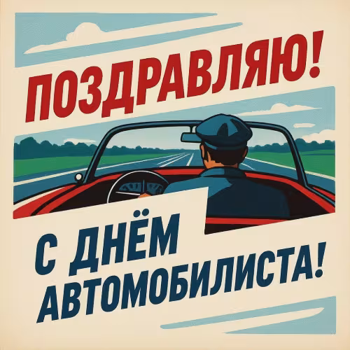 Мужчине с Днем автомобилиста: открытки и картинки