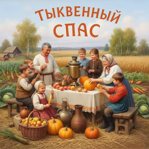 Красивые открытки на Тыквенный Спас