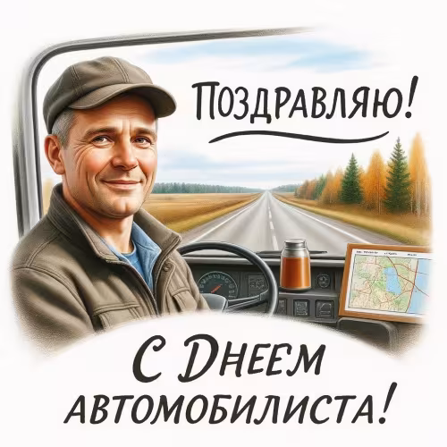 Открытки дальнобойщику с Днём автомобилиста