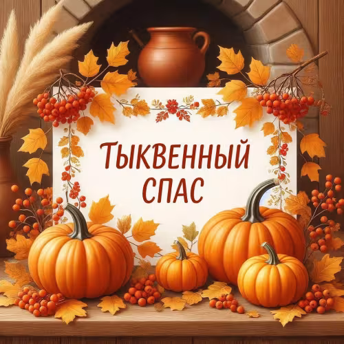 Красивые открытки на Тыквенный Спас