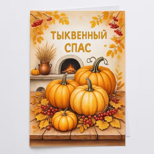 Красивые открытки на Тыквенный Спас