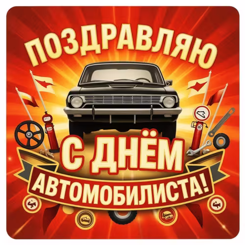 Красивые открытки с Днем автомобилиста
