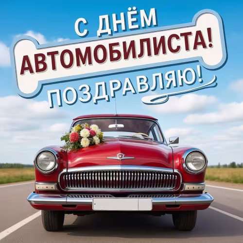 Красивые открытки с Днем автомобилиста