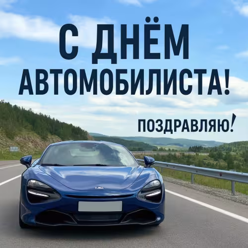 Красивые открытки с Днем автомобилиста
