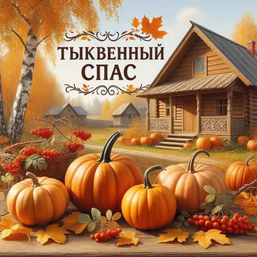 Красивые открытки на Тыквенный Спас
