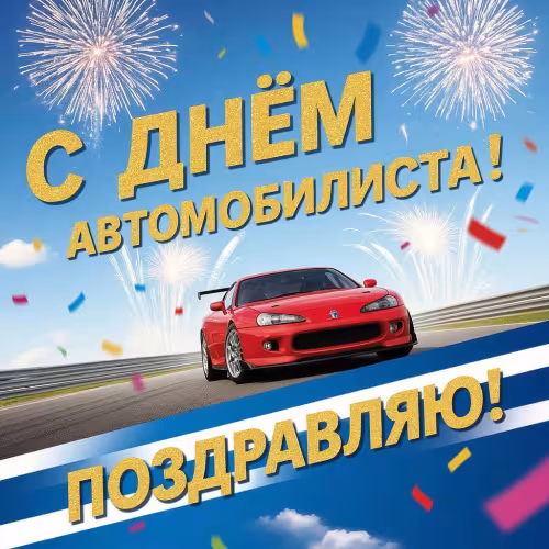 Красивые открытки с Днем автомобилиста
