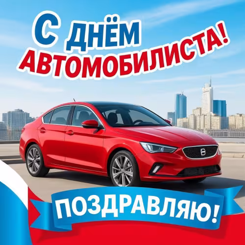 Красивые открытки с Днем автомобилиста
