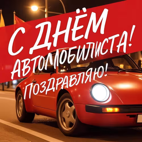 Красивые открытки с Днем автомобилиста