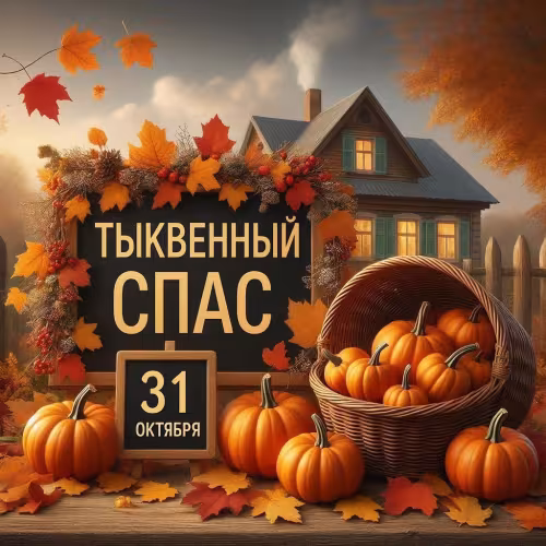 Красивые открытки на Тыквенный Спас
