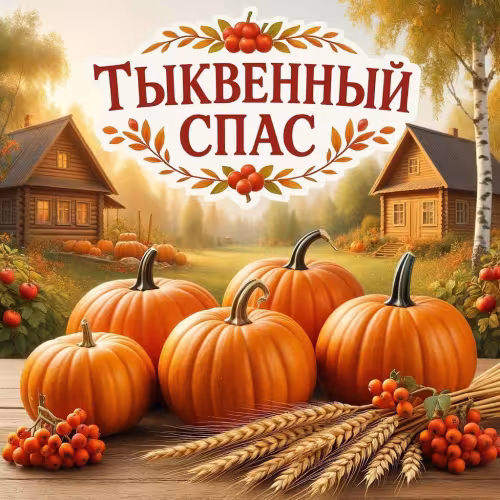 Красивые открытки на Тыквенный Спас