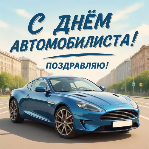 Красивые открытки с Днем автомобилиста