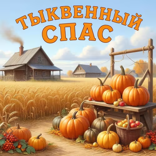 Красивые открытки на Тыквенный Спас