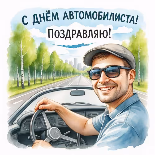 Мужчине с Днем автомобилиста: открытки и картинки